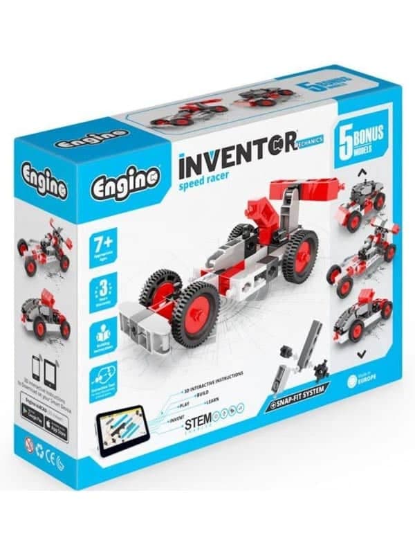 ערכת הרכבה מכונית מרוץ 5 מודלים - engino (אנג'ינו)