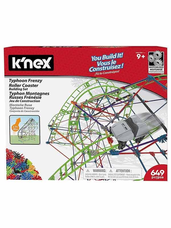 סט הרכבה רכבת הרים טייפון ממונע 649 חלקים - k'nex (קונקס)