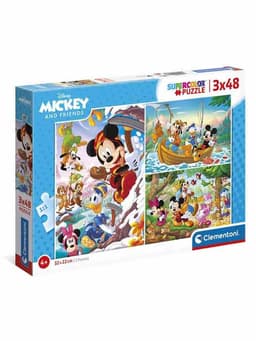 פאזל מיקי וחברים (3X48 חלקים)