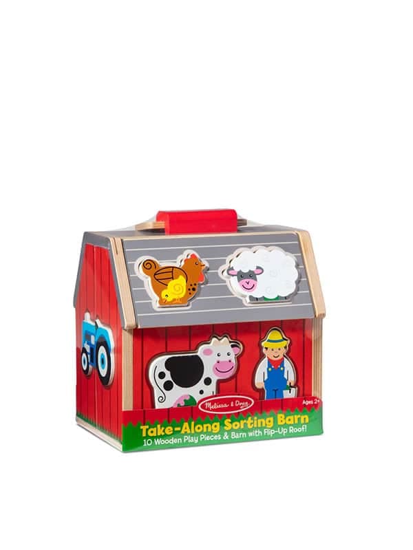 אסם חיות מעץ למיון צורות - מליסה ודאג