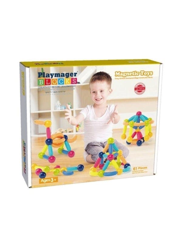 פליימאגר 61 מוטות וכדורים - מקורי!