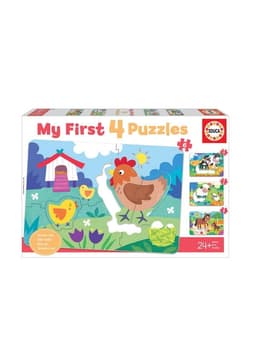 הפאזל הראשון שלי - אמהות וגורים (4 פאזלים)