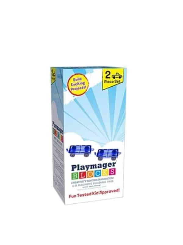 פליימאגר זוג מכוניות מגנטיות מקורי!