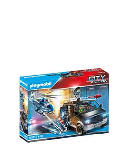 מרדף משטרתי מסוק משטרה ומכונית מסחרית - פליימוביל 70575