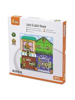 ויגה - לוח מנעולים מעץ