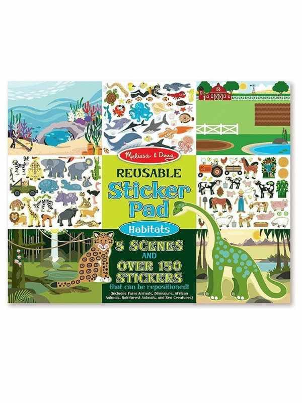 חוברת מדבקות חיות וסביבתן - מליסה ודאג