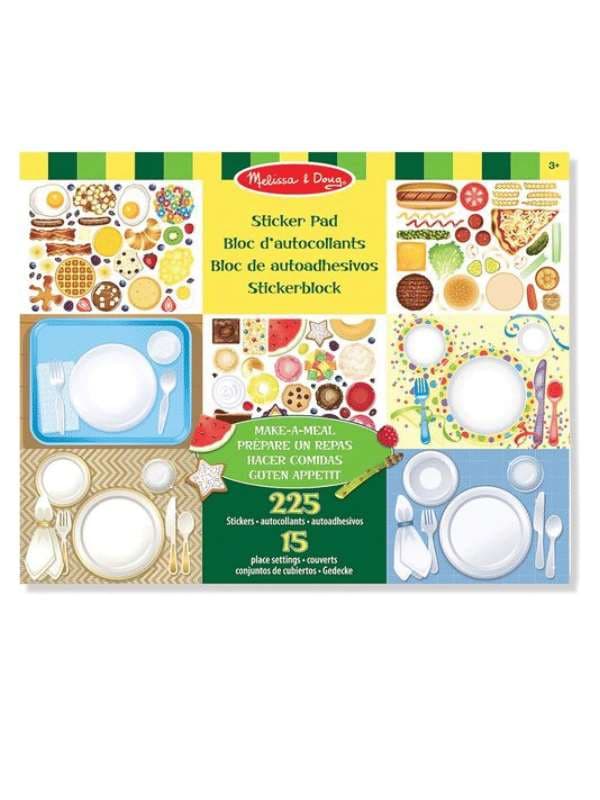 חוברת מדבקות מכינים ארוחה - מליסה ודאג