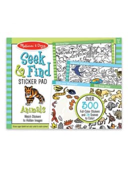 חוברת מדבקות חפש וגלה בעלי חיים - מליסה ודאג