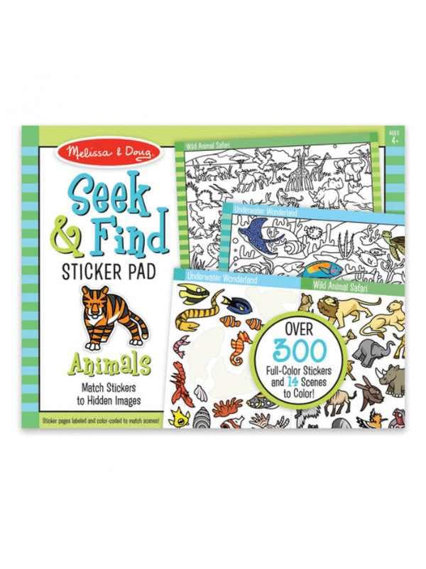 חוברת מדבקות חפש וגלה בעלי חיים - מליסה ודאג