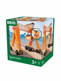 תחנה עם מנוף + קטר ומשא מעץ 33732 - בריו