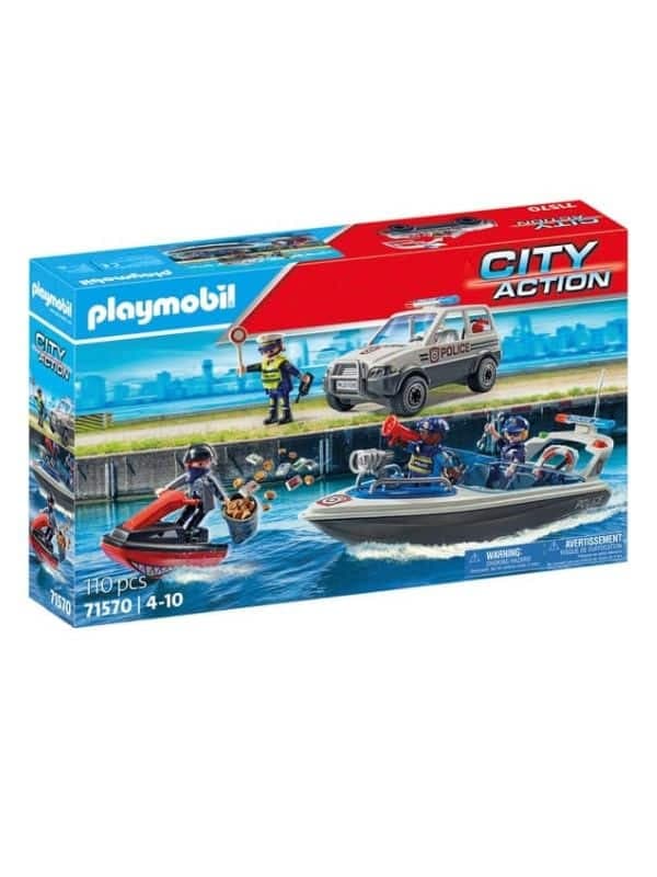 סירת מנוע משטרתית וגנב עם אופנוע ים - פליימוביל 71570