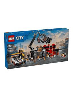 לגו סיטי 60472 - מגרש גרוטאות עם מכוניות