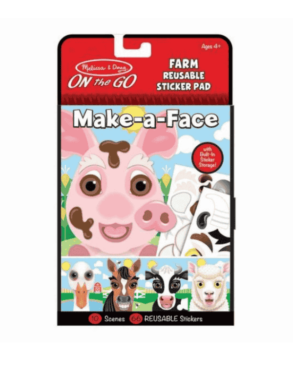 חוברת מדבקות פרצופים חווה - מליסה ודאג