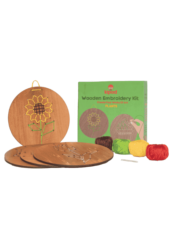 ריקמה על עץ צמחים - קיפוד (Kipod)