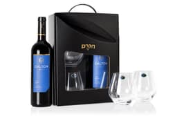 מארז יין דלתון אסטייט שיראז + כוסות