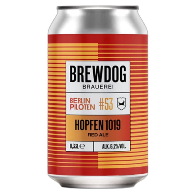 בירה ברודוג הופפן רד אייל פחית 330 מ"ל