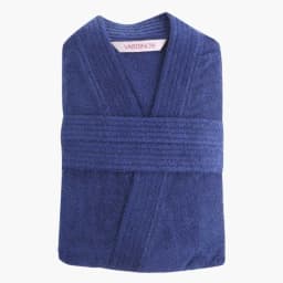 חלוק רחצה קלאסי Vardinon - 100% כותנה כחול כהה כותנה S-M - HOM'S