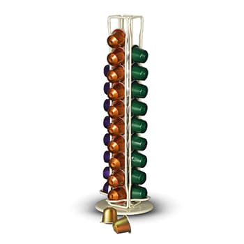 מעמד 40 קפסולות נספרסו COFFEE COLLECTION - קרם - HOM'S