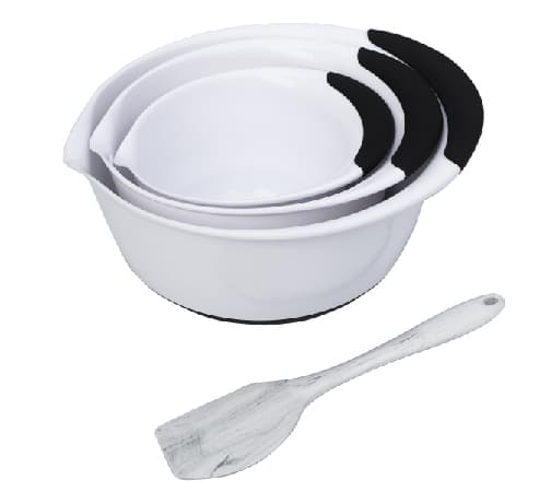 סט 3 קערות ערבול 1.4+2.8+4.7 ליטר + לקקן DOLCE ITALIANO מבית Food appeal * * - HOM'S