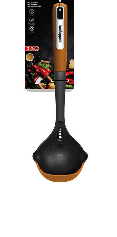 מצקת עם קצה מסיליקון