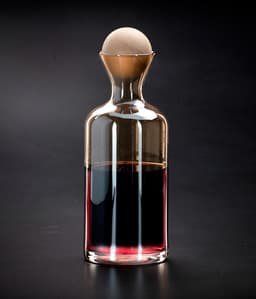 קנקן VENETO צבע שמפניה אמבר בעיצוב יוקרתי לשתייה קרה עם מכסה כדורי מעץ 1000 מ"ל מבית FOOD APPEAL