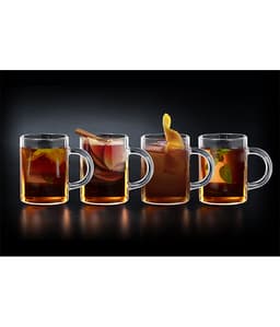 סט 4 כוסות דופן אחת