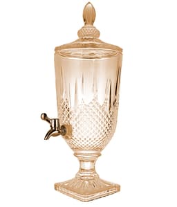 דיספנסר זכוכית לשתייה קרה בצבע אמבר 3 ליטר MAISON - HOM'S