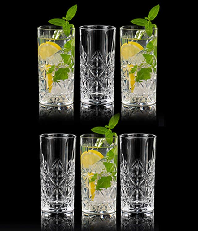 סט 6 כוסות וויסקי גבוהות 340 מ"ל DIAMOND מבית FOOD APPEAL