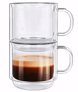 סט 2 כוסות דופן כפול