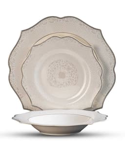 סט אוכל 18 חל' NEW BONE פורצלן GABRIELLE - HOM'S