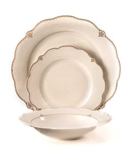 סט אוכל 18 חל NEW BONE פורצלן BASTIA מבית Food appeal