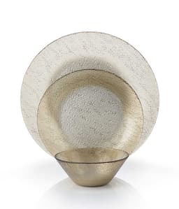 סט אוכל 18 חלקים GOLD EDEN זהב - HOM'S