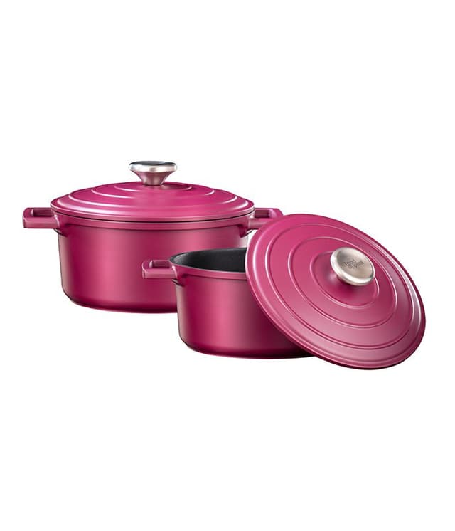 סט סירים 4 חלקים - ORIENT בצבע בורדו - HOM'S