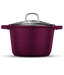 סיר גבוה 28 ס"מ 10 ליטר בורדו MINERAL מבית Food appeal