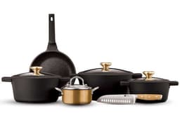 מארז כלי בישול 10 חל שחור BLACKBERRY מבית Food appeal