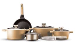 סט סירים 10 חלקים Blackberry קרם - HOM'S