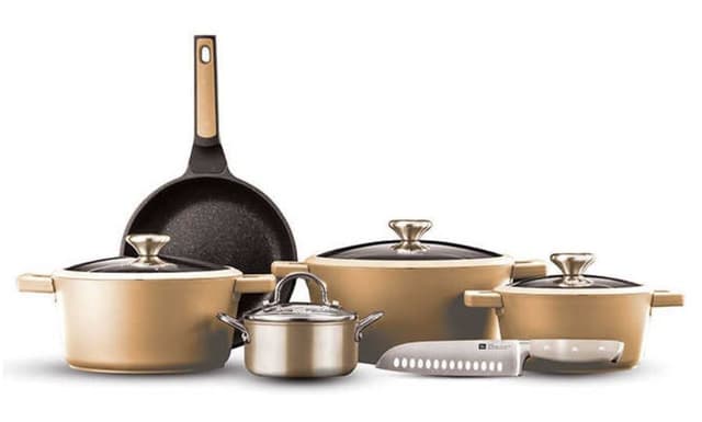 סט סירים 10 חלקים Blackberry קרם - HOM'S