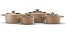 מארז כלי בישול 8 חל 16+18+20+24 ס"מ קרם BLACKBERRY מבית Food appeal