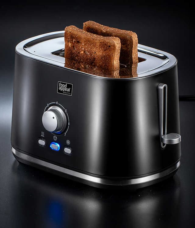 טוסטר קופץ - מצנם 2 פרוסות עם 7 רמות השחמה מבית Food appeal - HOM'S