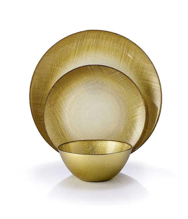 סט אוכל 18 חלקים GOLD GRACE זהב - HOM'S