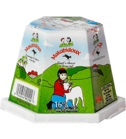 גבינת עיזים למריחה 16% מכבי