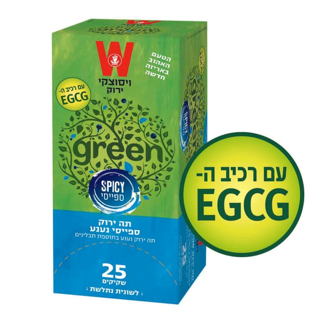 תה ירוק ספייסי נענע 25שק
