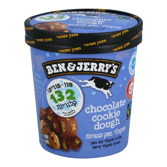 גלידת שוקולד בצק עוגיות