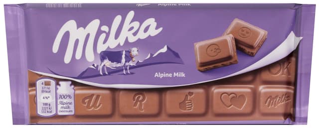 שוקולד מילקה ש.חלב אימוג`י 100ג