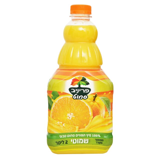 מיץ תפוז שמוטי 100% 2 ליטר פריניב