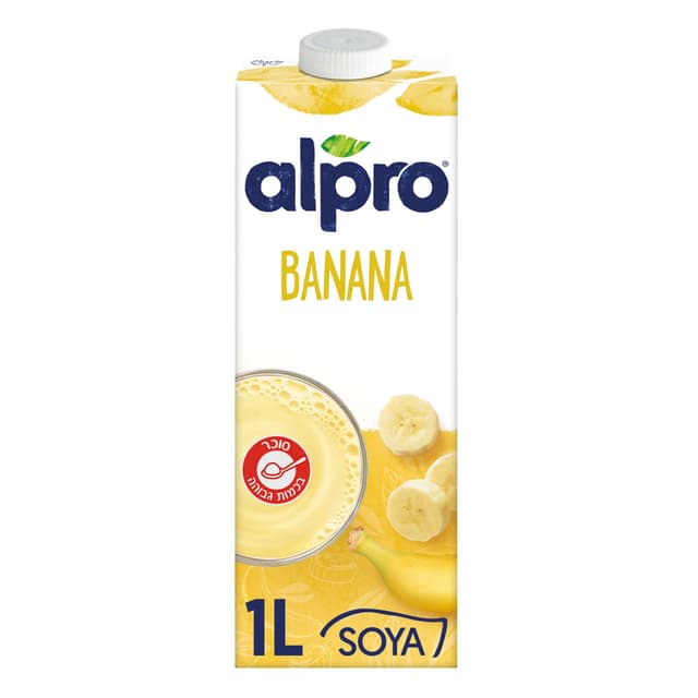 אלפרו משקה סויה בטעם בננה 1 ליטר