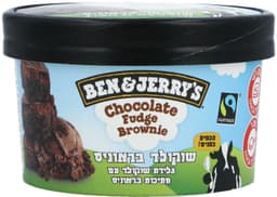 גלידה בודדת 100מ"ל בראוניס שוקולד