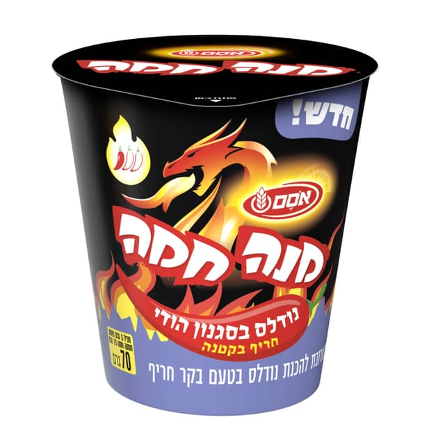 אוסם - מנה חמה נודלס הודי חריף 70 גרם
