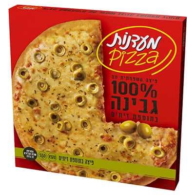פיצה משפחתית זיתים 550גר