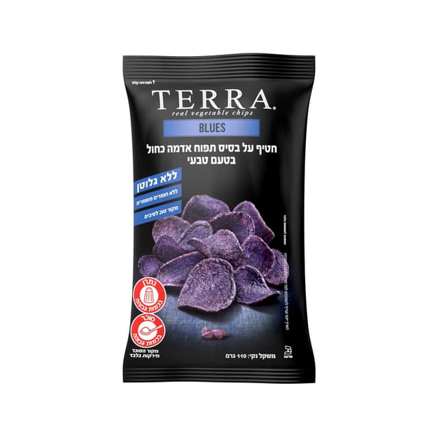 טרה תפוח אדמה כחול בטעם טבעי 110ג'